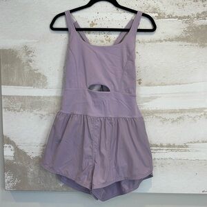 FP Movement Righteous Runsie Lilac Cutout Dress size medium
